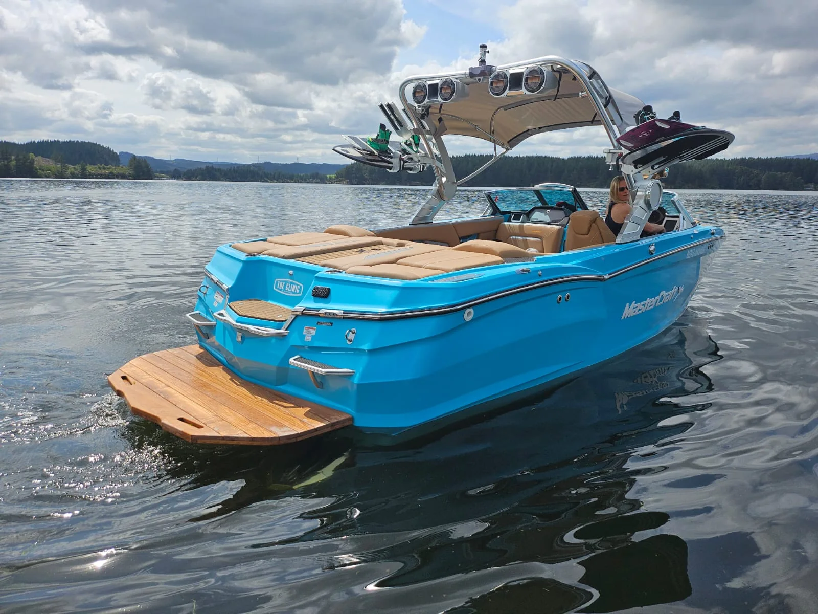 Rear view of the MasterCraft XStar